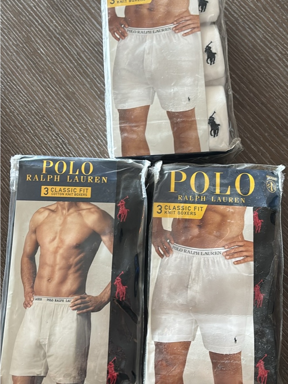 Polo by Ralph Lauren White Men’s Classic Fit Knit Boxers - 3 Pack